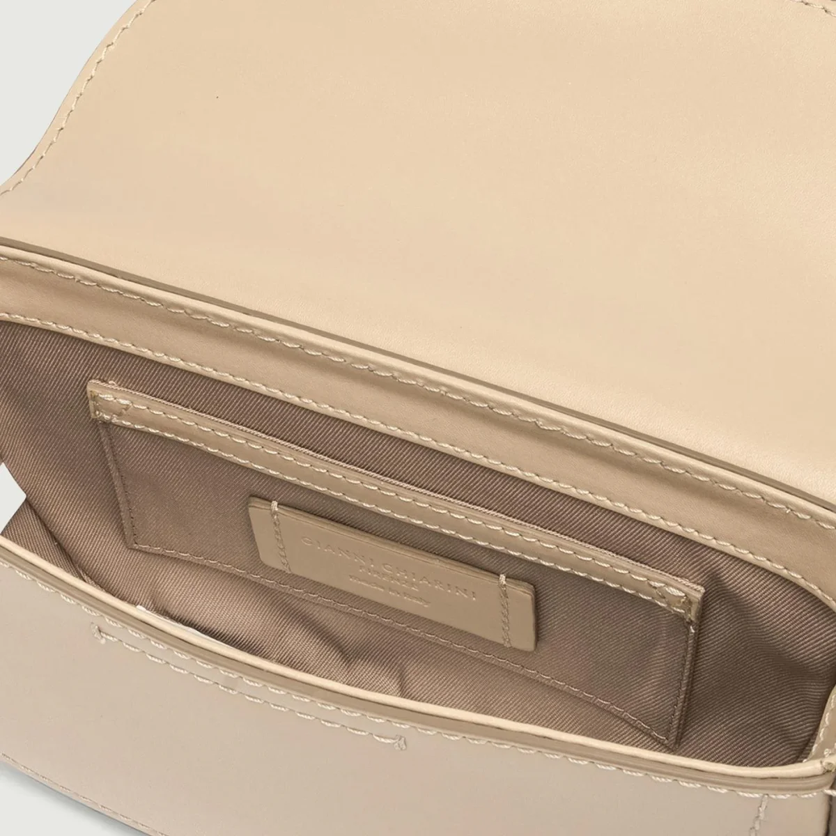 Borsa a tracolla Sandy in pelle cream - immagine 5