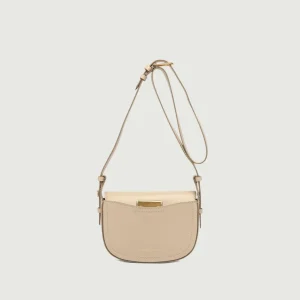 Borsa a tracolla Sandy in pelle cream