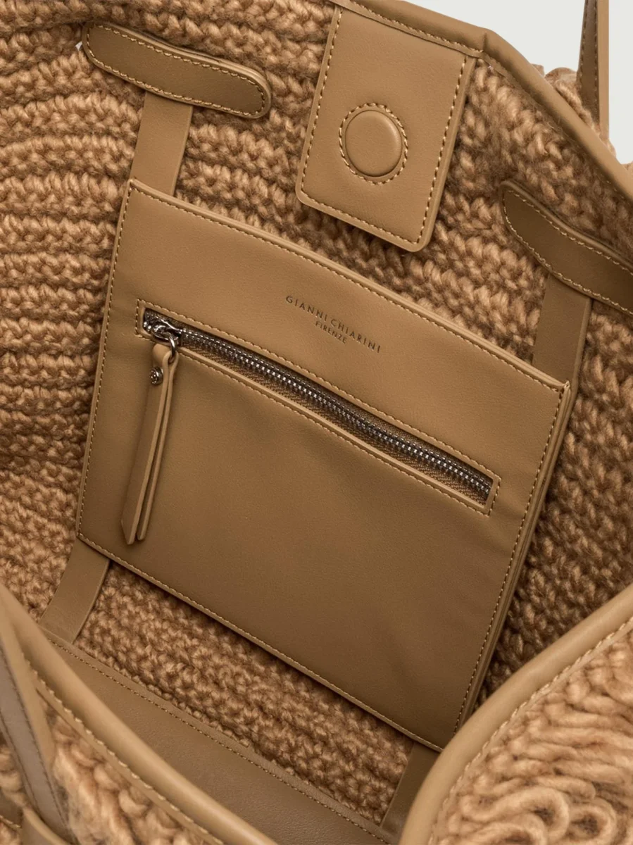 Borsa shopping Marcella color cammello - immagine 5