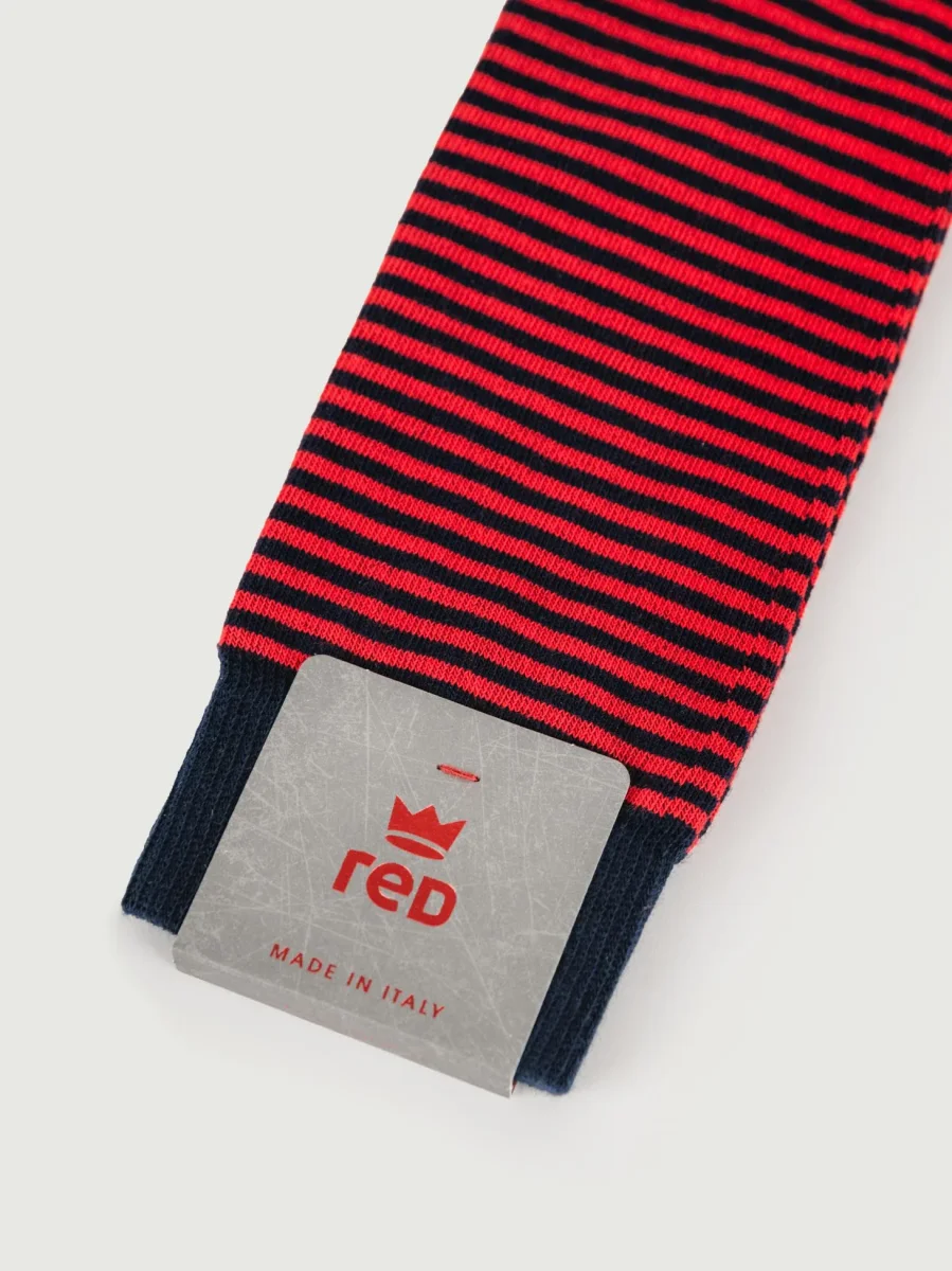 CALZE A RIGHE rosse - immagine 4