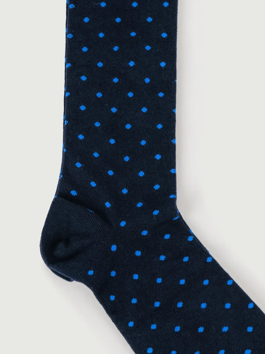 CALZE BLU A POIS CELESTI - immagine 3