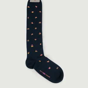 CALZE BLU STAMPA DOLCETTI