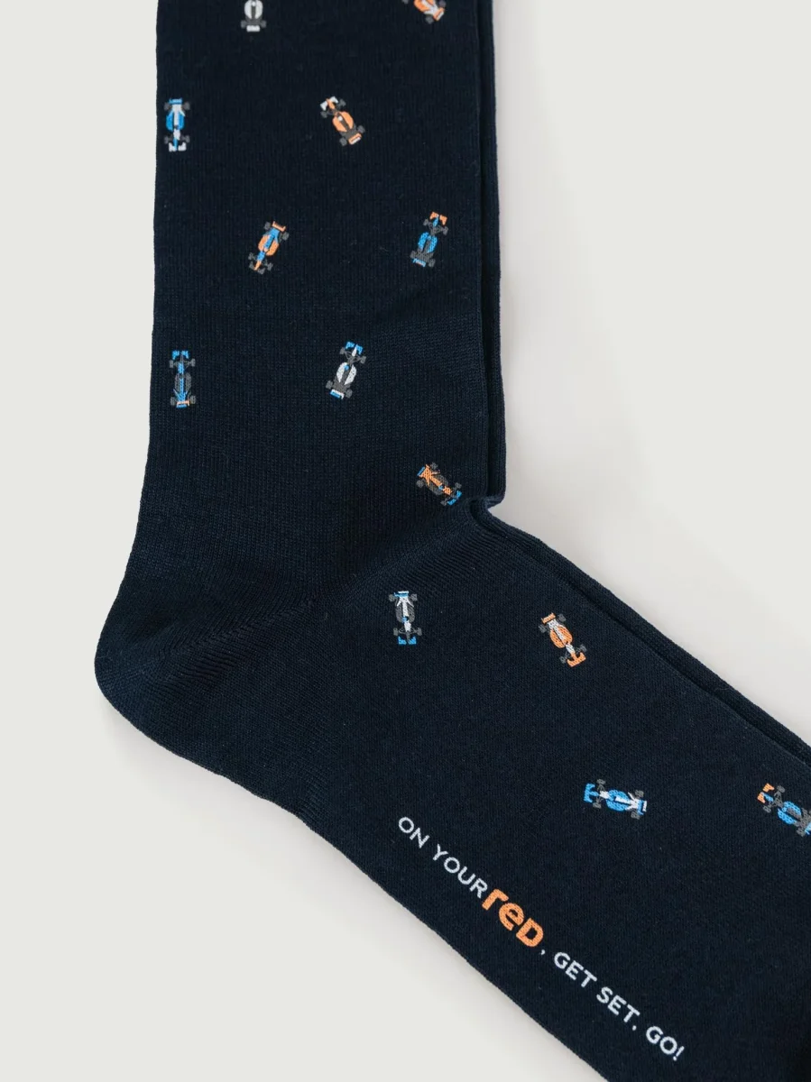 CALZE BLU STAMPA GRAN PREMIO - immagine 3