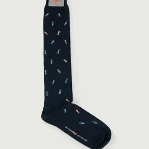 CALZE BLU STAMPA GRAN PREMIO