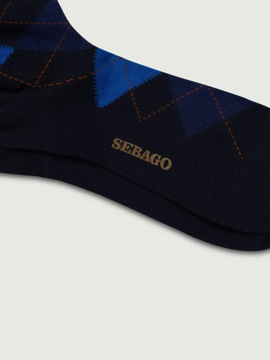 CALZE SABATTUS ROMBOL BLU E NAVY - immagine 3