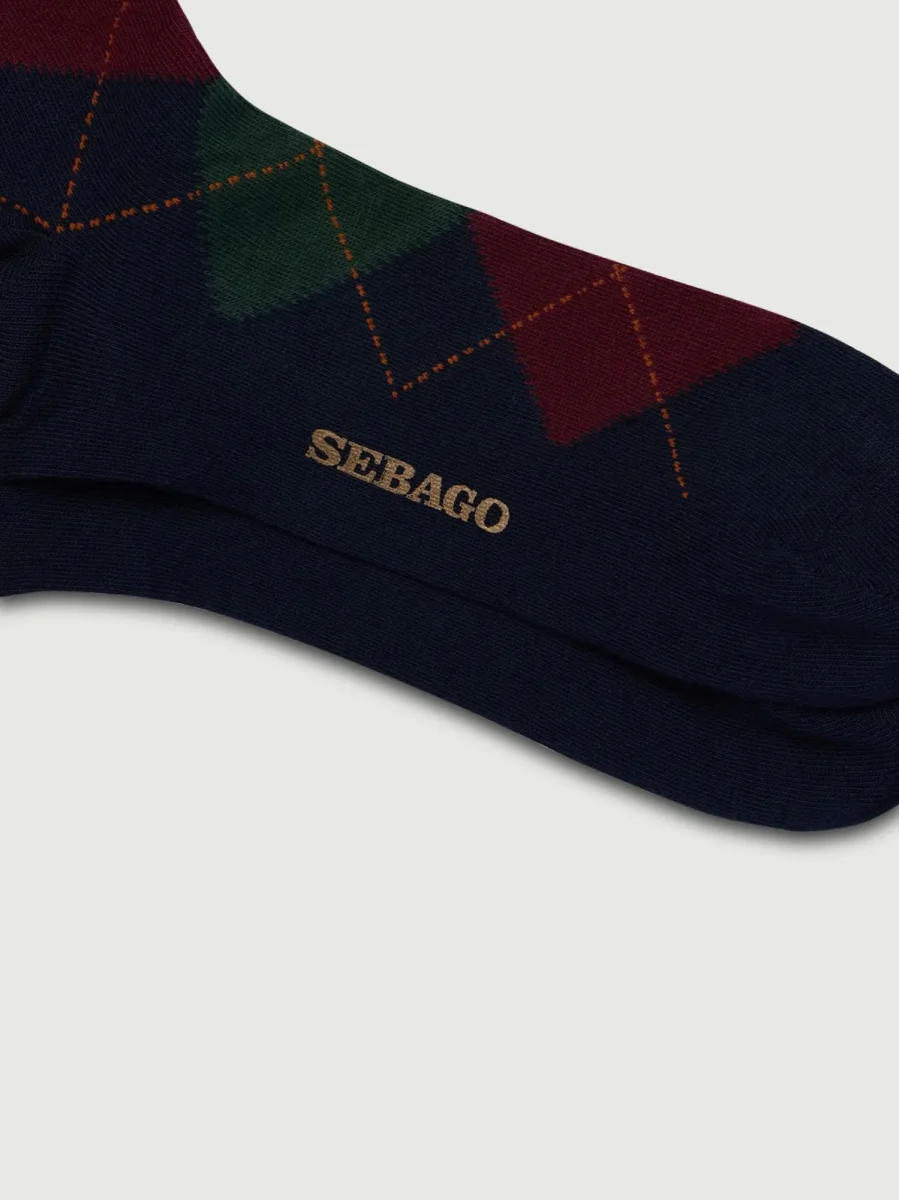 CALZE SABATTUS ROMBOL BLU E ROSSO - immagine 3