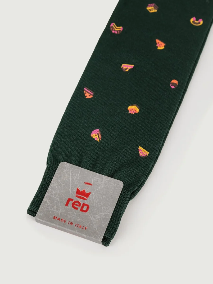 CALZE VERDI STAMPA dolcetti - immagine 4