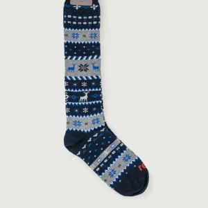 CALZE  motivo natalizio blu