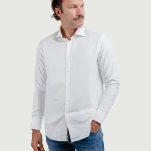 CAMICIA AARON IN COTONE OXFORD BIANCA