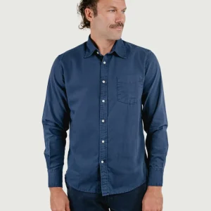 CAMICIA ADAM IN TELA DI COTONE BLU