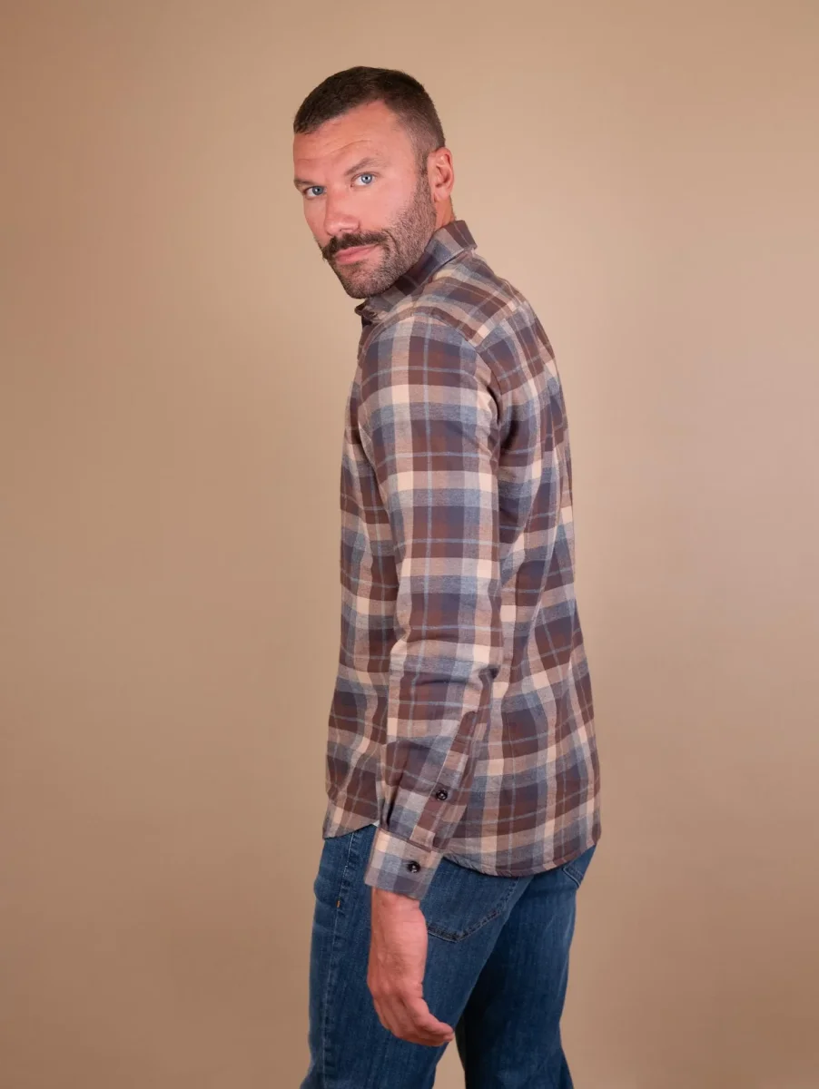 CAMICIA BUTTON DOWN IN FANTASIA TARTAN MULTICOLOR - immagine 3