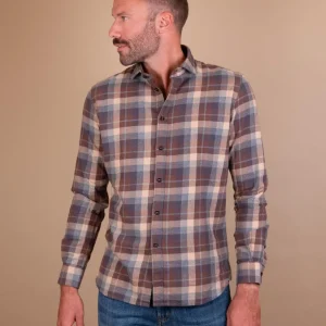 CAMICIA BUTTON DOWN IN FANTASIA TARTAN MULTICOLOR