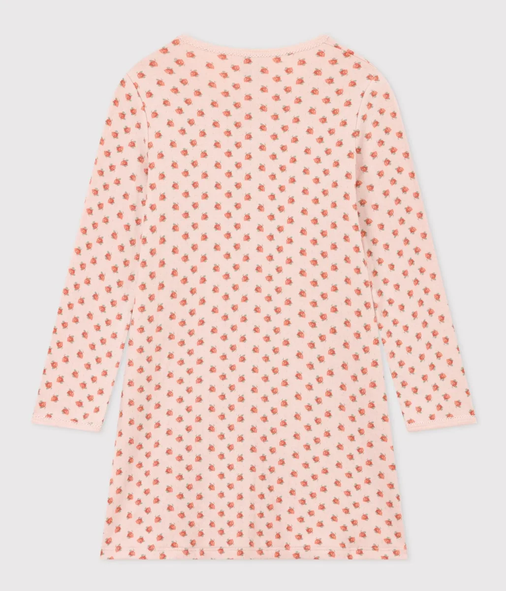 CAMICIA DA NOTTE FIORE BAMBINA IN TUBIQUE - immagine 4