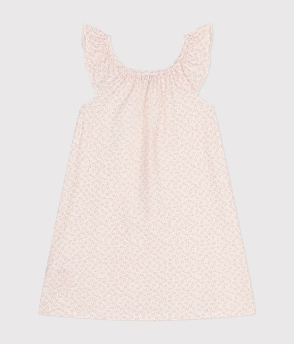 CAMICIA DA NOTTE IN COTONE CON MOTIVO A FIORI BAMBINA - immagine 4