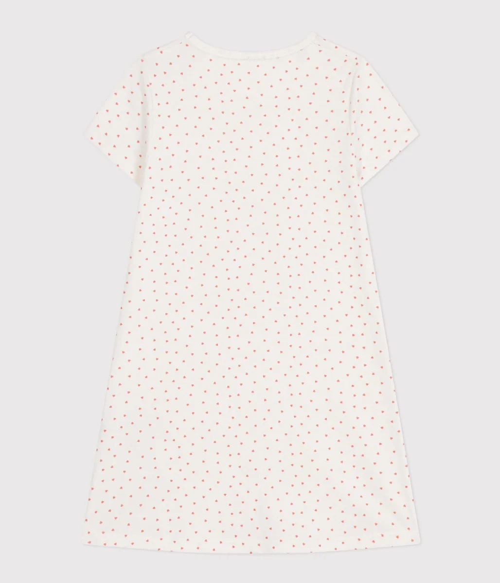 CAMICIA DA NOTTE IN COTONE MOTIVO CUORICINO BAMBINO - immagine 4