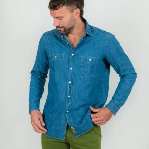 CAMICIA IN DENIM CON TASCHE