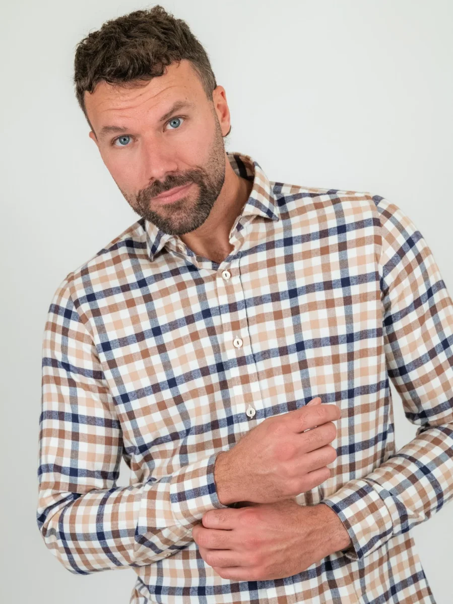 CAMICIA IN FLANELLA DI COTONE A QUADRI - immagine 5