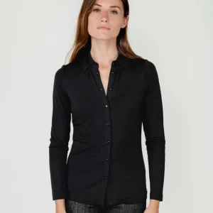 CAMICIA IN VISCOSA NERA