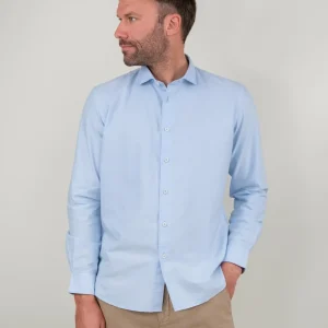 CAMICIA OXFORD AZZURRA