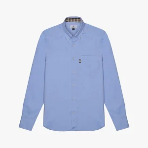 CAMICIA OXFORD BUTTON DOWN AZZURRA
