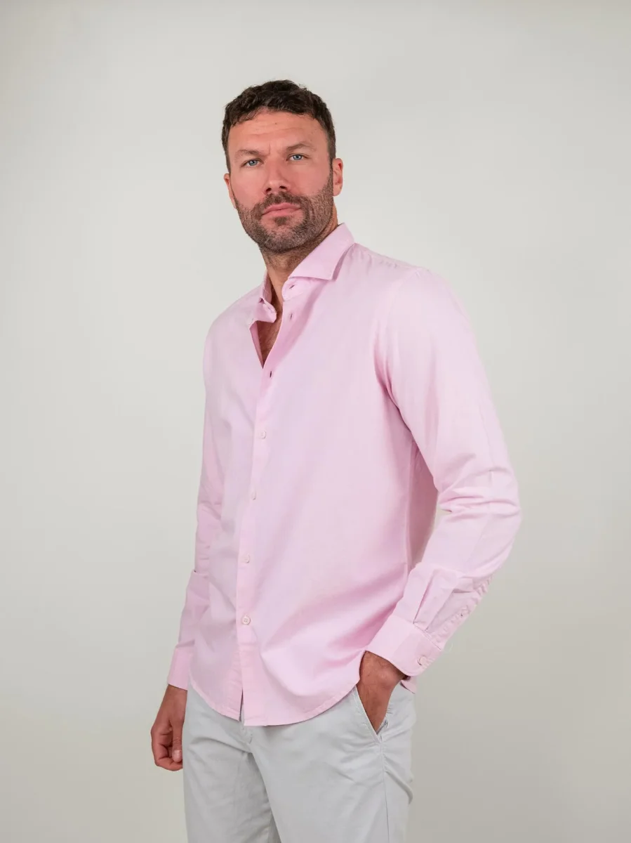CAMICIA OXFORD ROSA - immagine 3