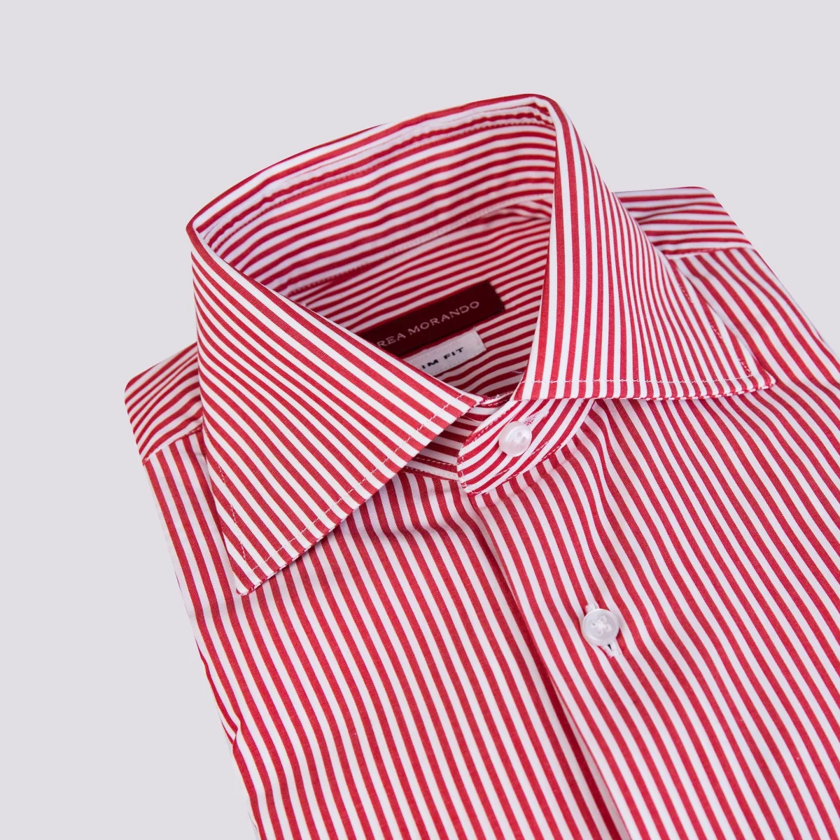 CAMICIA SLIM FIT IN COTONE CON COLLO FRANCESE - immagine 3