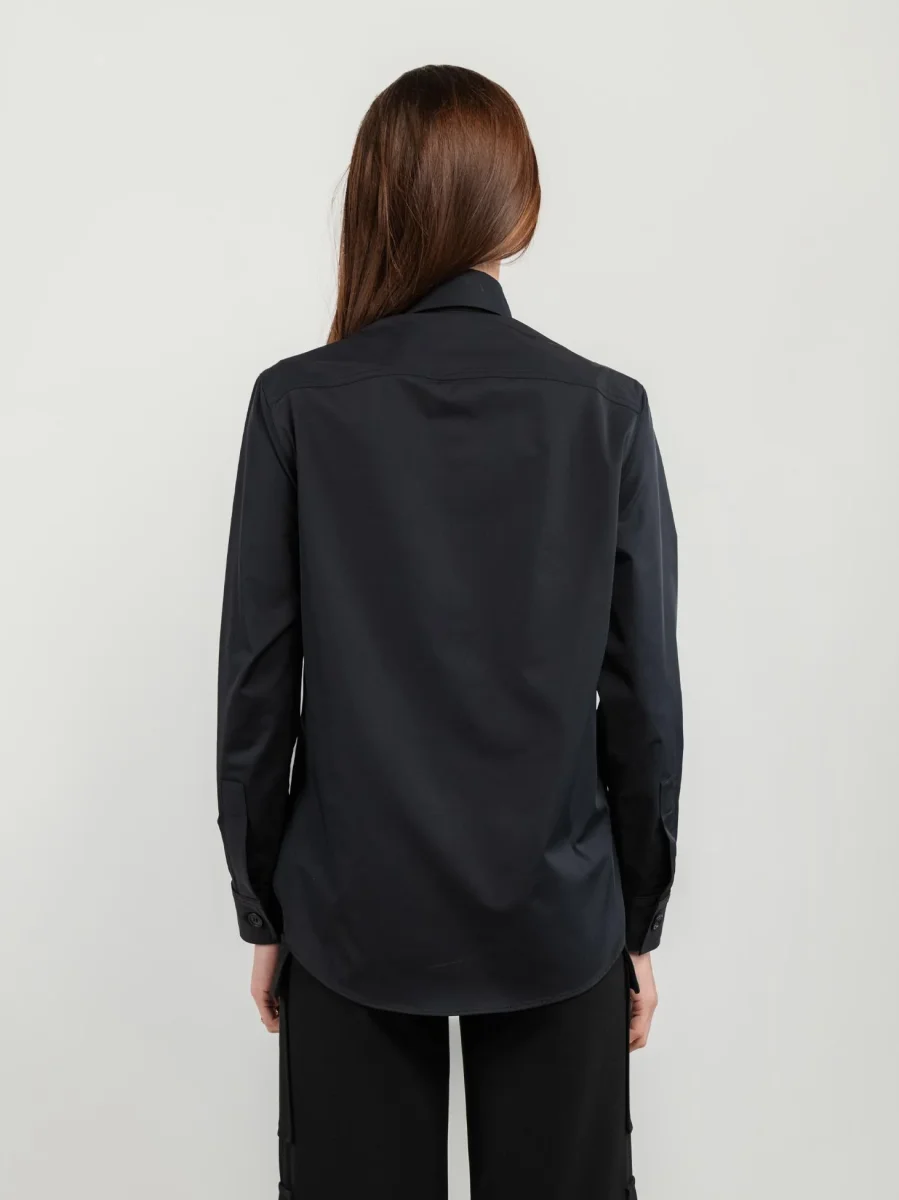 CAMICIA STILE CARGO NERA - immagine 4