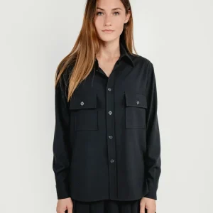 CAMICIA STILE CARGO NERA