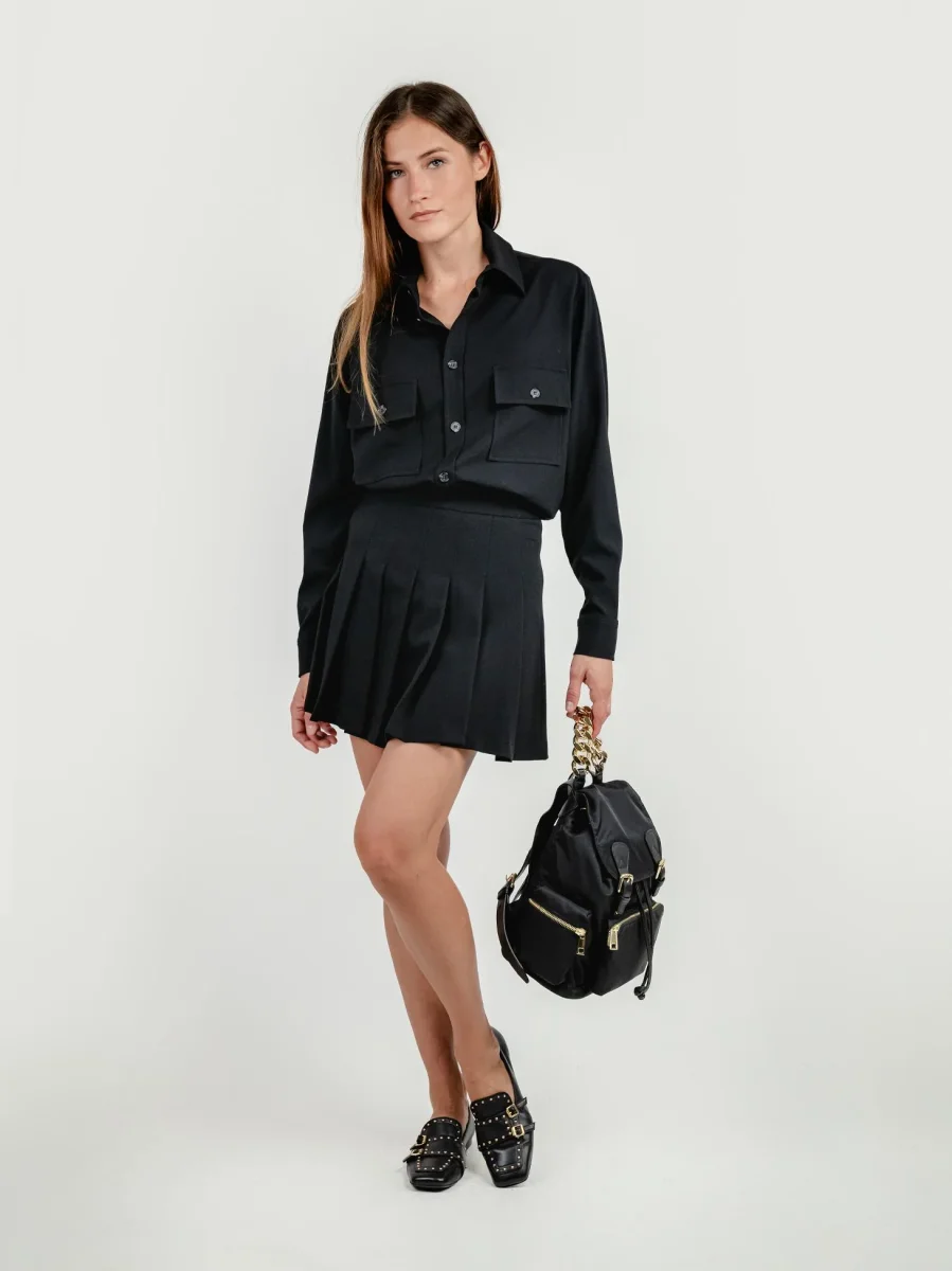 CAMICIA STILE CARGO NERA - immagine 6