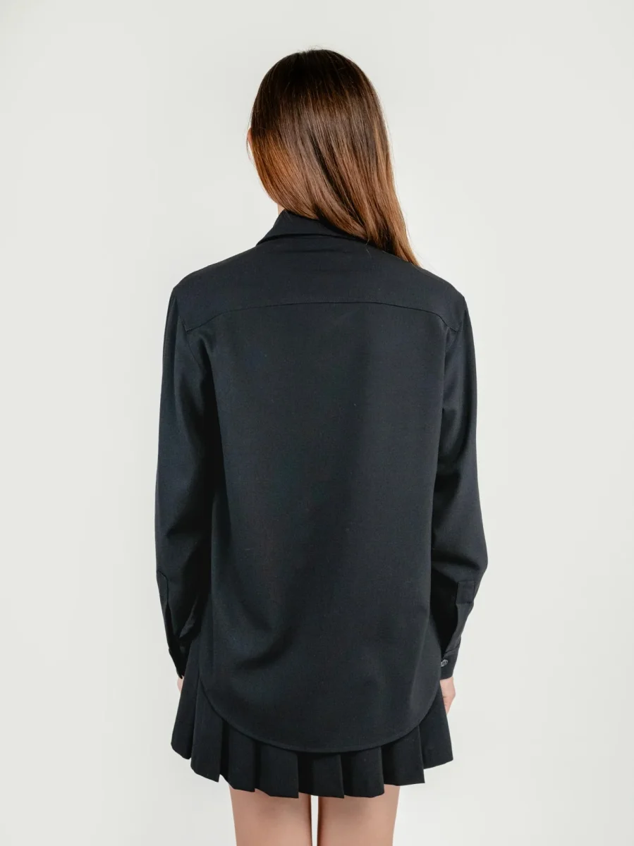 CAMICIA STILE CARGO NERA - immagine 4