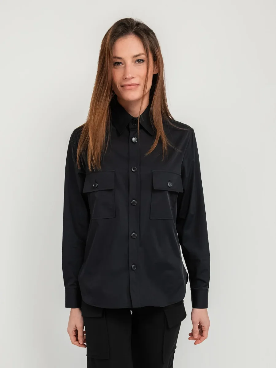 CAMICIA STILE CARGO NERA