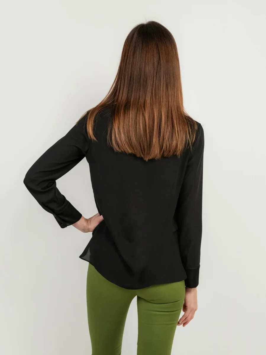 CAMICIA VELATA NERA - immagine 4