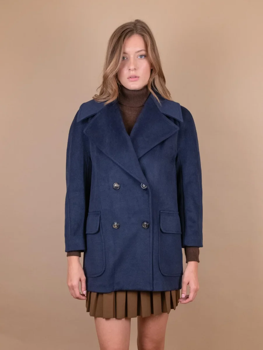 CAPPOTTINO DOPPIOPETTO BLU