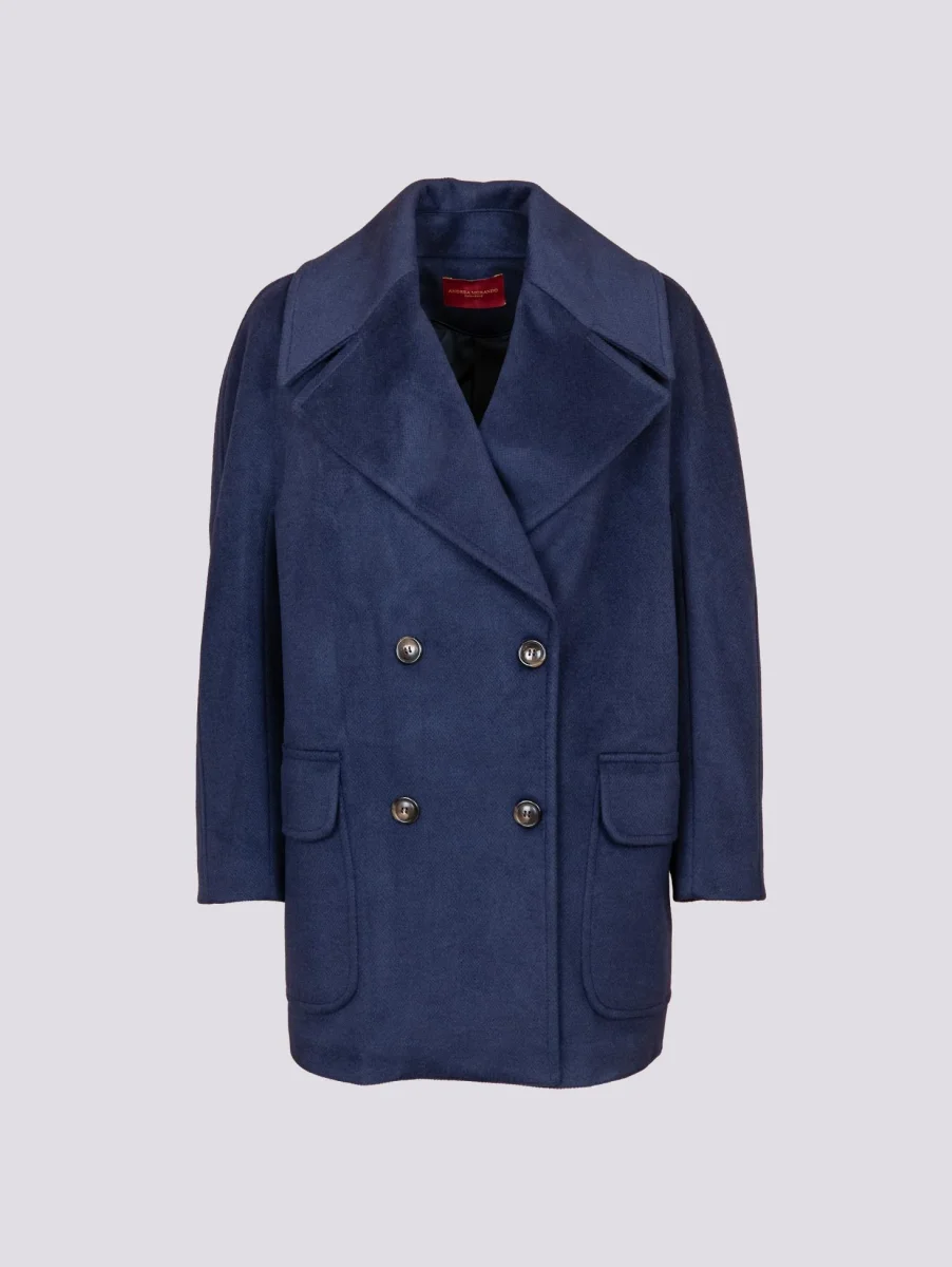 CAPPOTTINO DOPPIOPETTO BLU - immagine 3