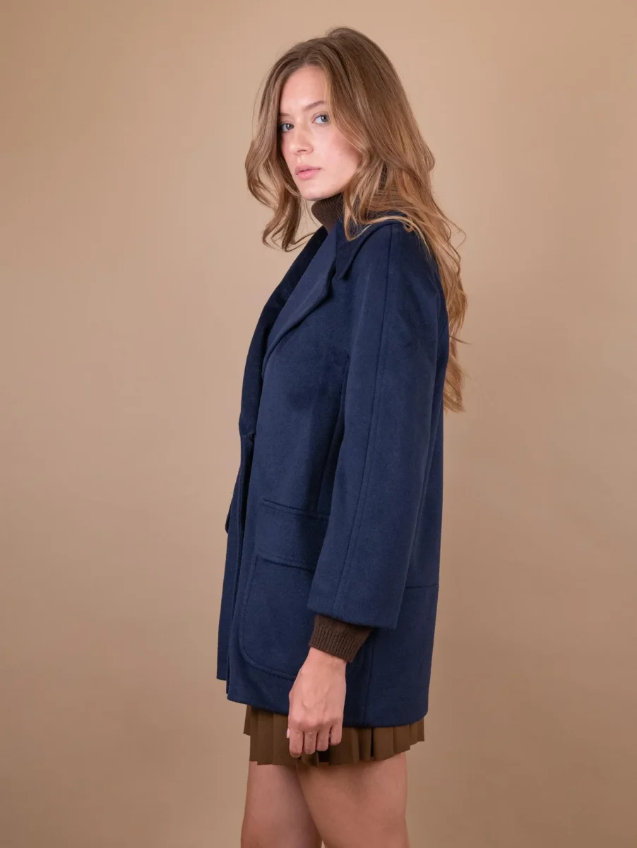 CAPPOTTINO DOPPIOPETTO BLU - immagine 4