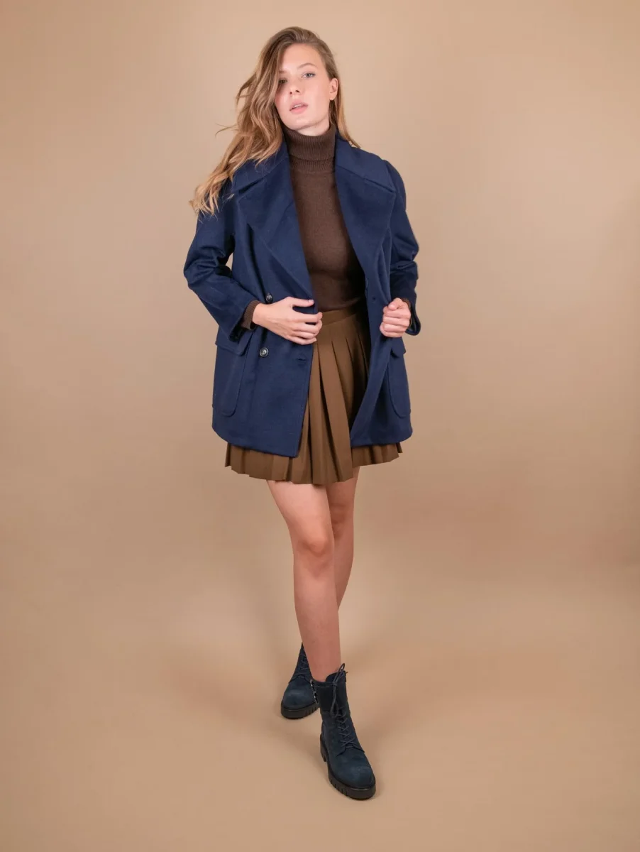 CAPPOTTINO DOPPIOPETTO BLU - immagine 9