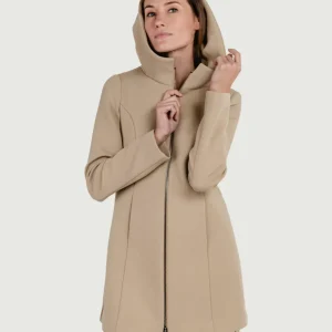 CAPPOTTINO TECNICO CON CAPPUCCIO BEIGE