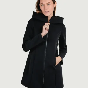CAPPOTTINO TECNICO CON CAPPUCCIO NERO