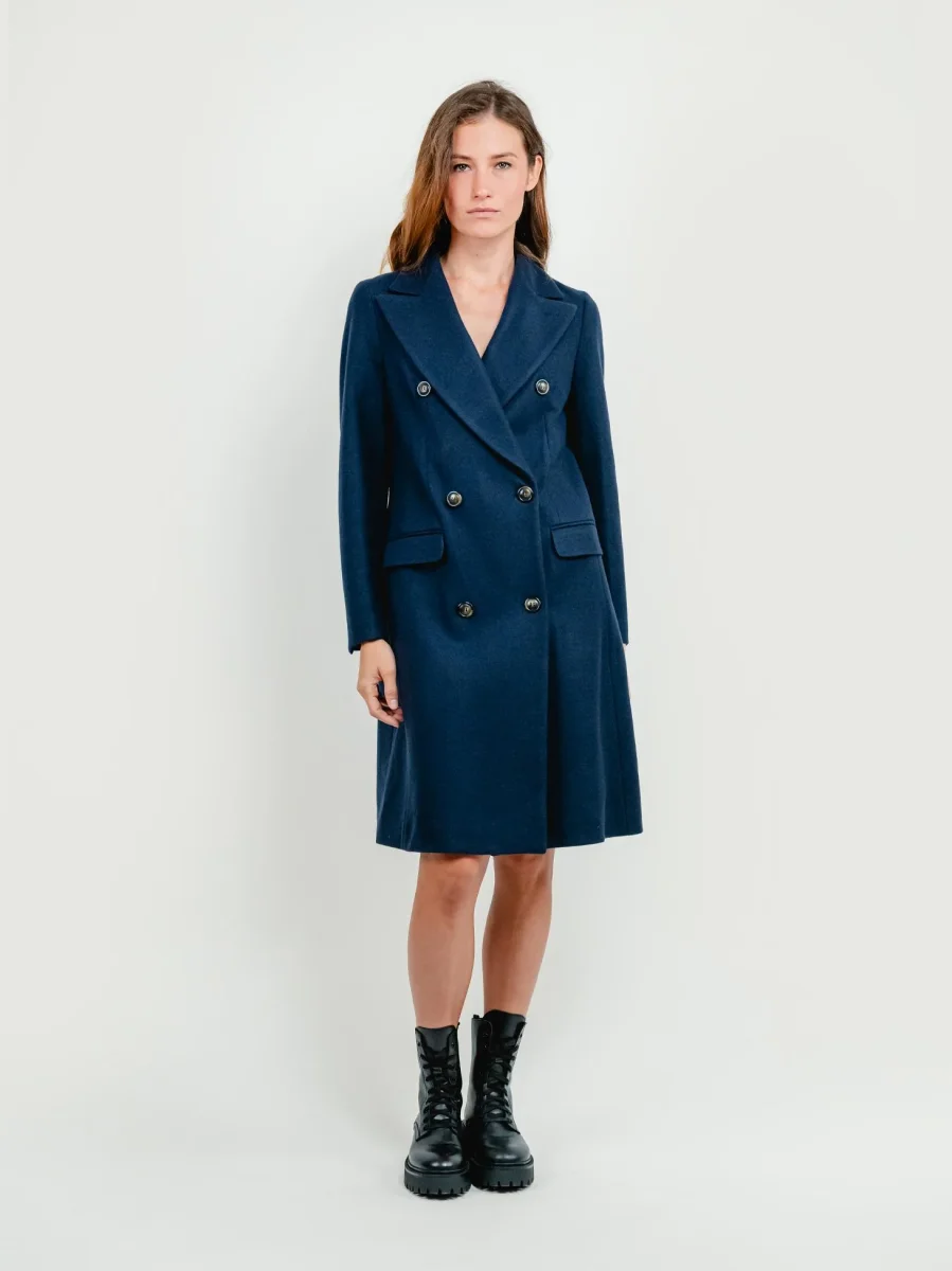 CAPPOTTO DOPPIOPETTO BLU NAVY
