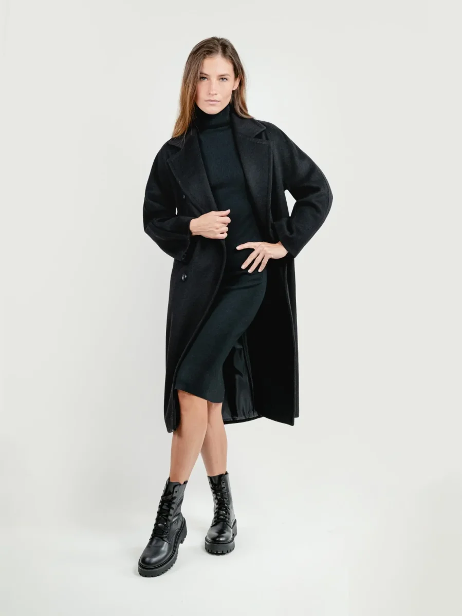 CAPPOTTO DOPPIOPETTO OVER NERO - immagine 5