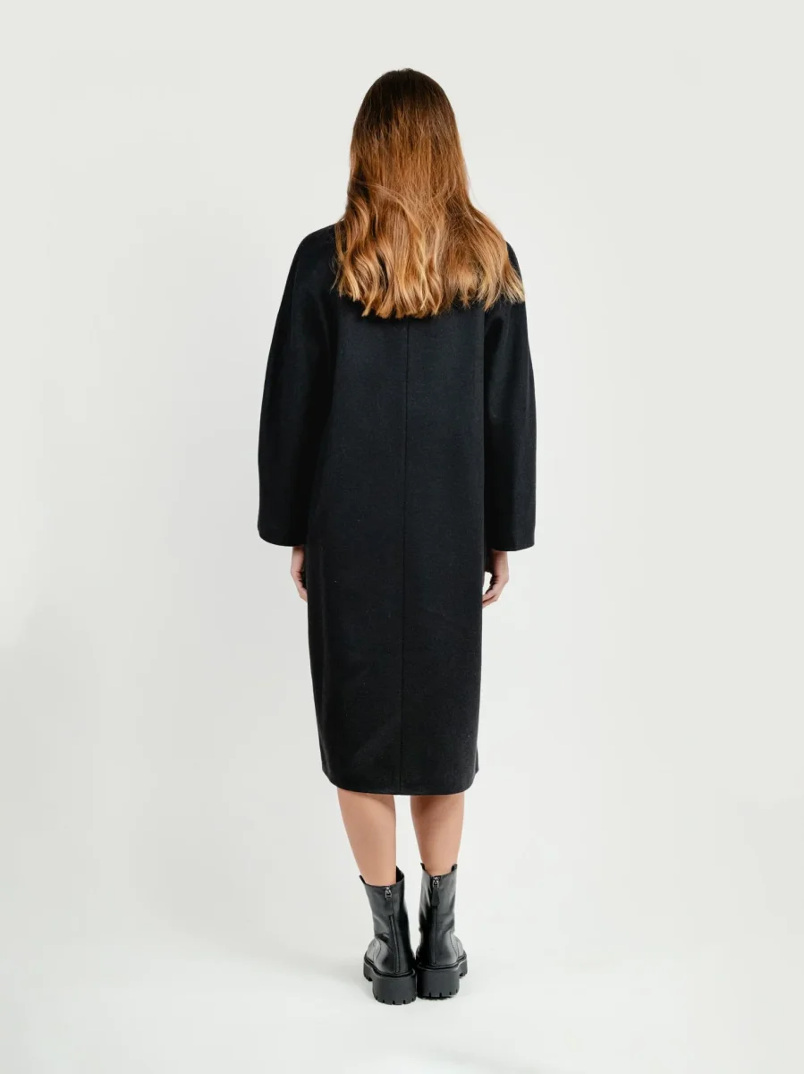 CAPPOTTO DOPPIOPETTO OVER NERO - immagine 4