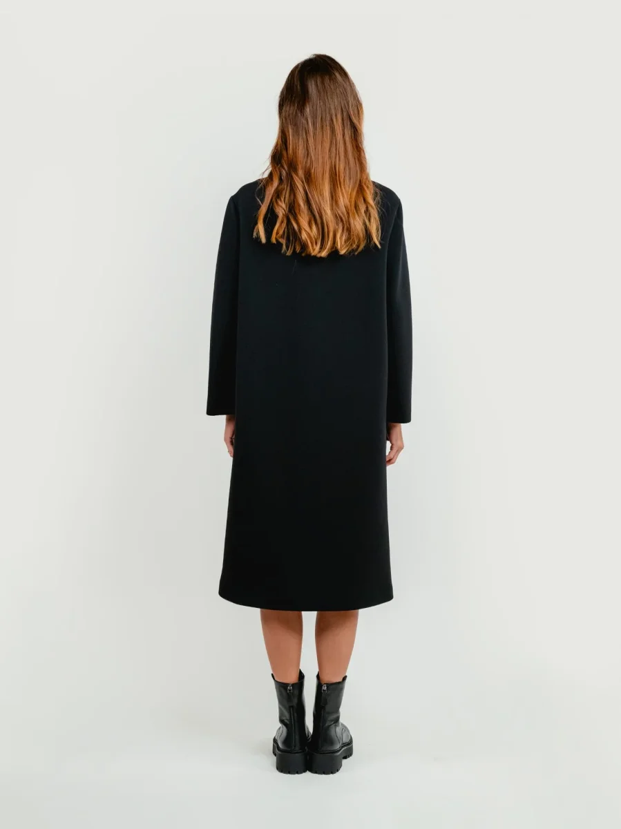 CAPPOTTO LUNGO MONOPETTO NERO - immagine 4