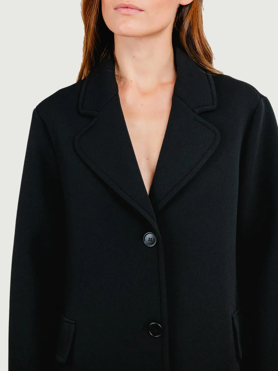 CAPPOTTO LUNGO MONOPETTO NERO - immagine 5