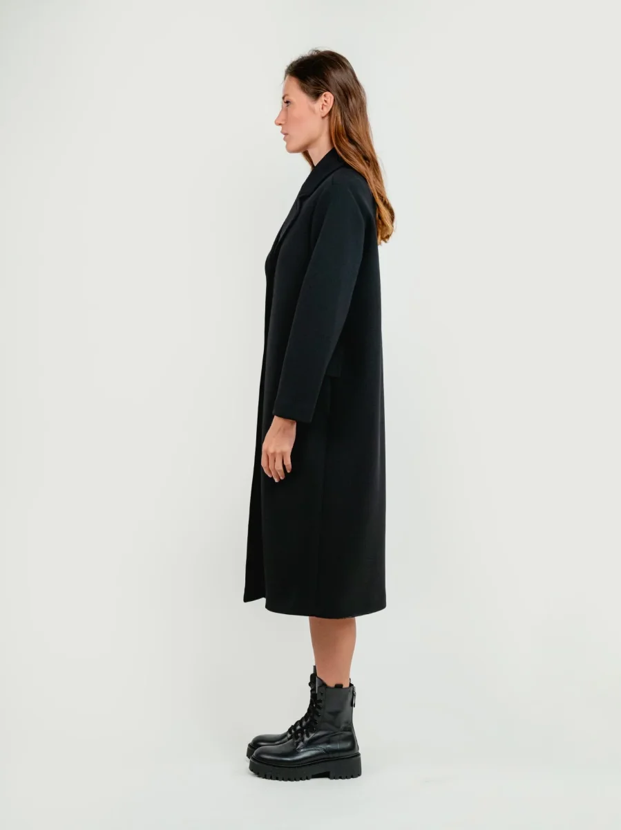 CAPPOTTO LUNGO MONOPETTO NERO - immagine 3