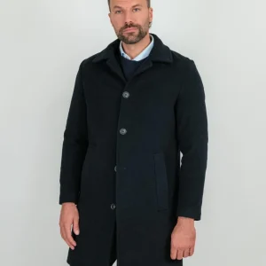 CAPPOTTO MODELLO LODEN BLU NAVY