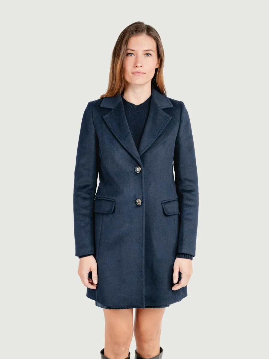 CAPPOTTO MONOPETTO BLU NAVY
