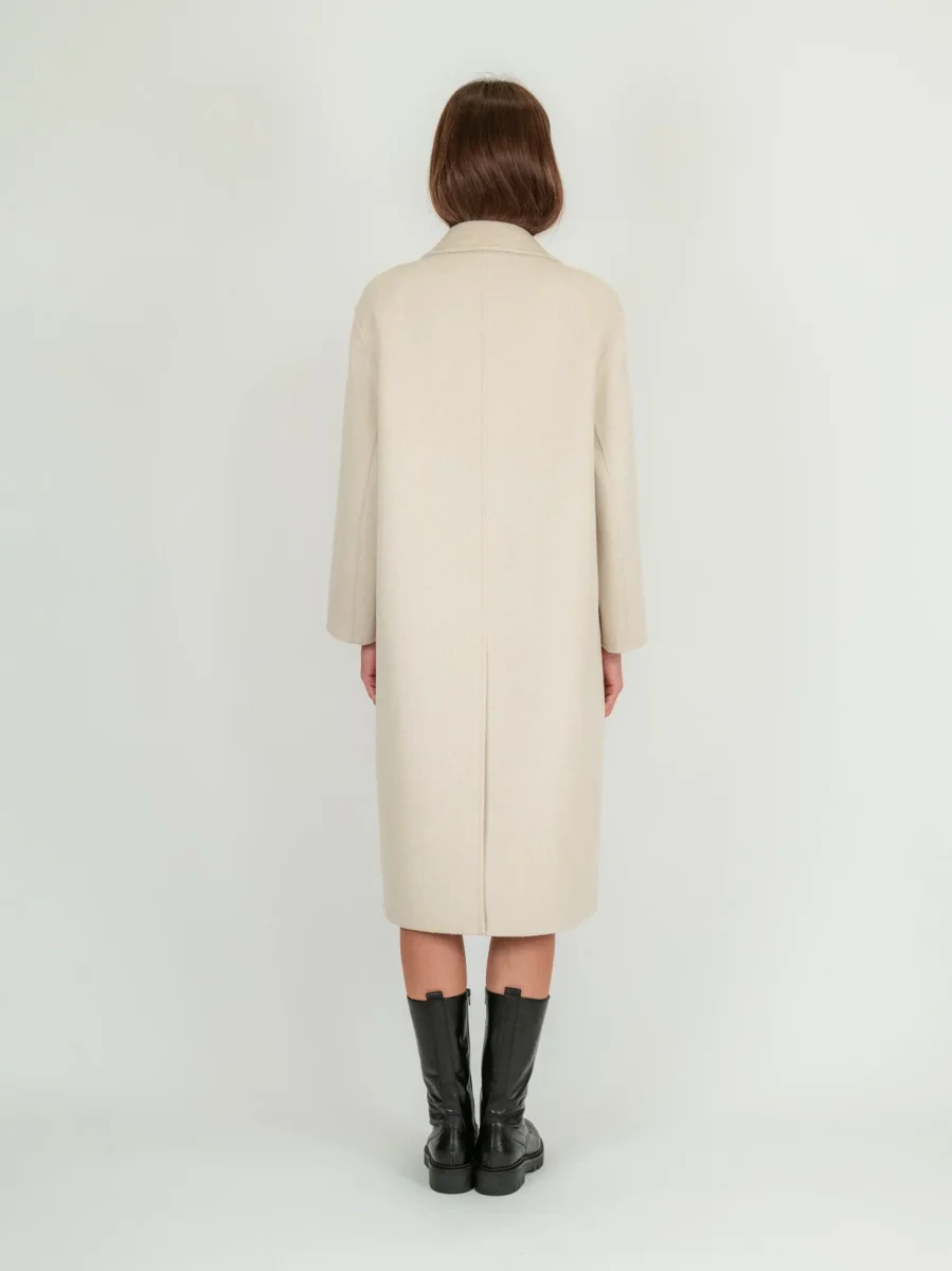 CAPPOTTO OVER DOPPIOPETTO BEIGE - immagine 4