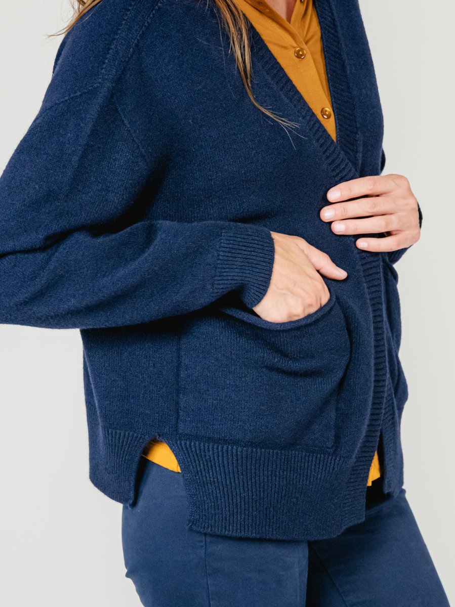 CARDIGAN APERTO BLU - immagine 5
