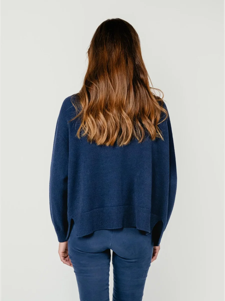 CARDIGAN APERTO BLU - immagine 4