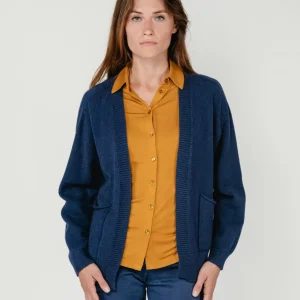 CARDIGAN APERTO BLU